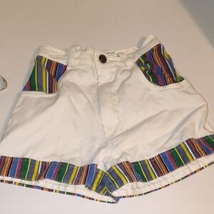 Fast Fashion Of California Vintage Colorful Striped Women's Shorts Size small